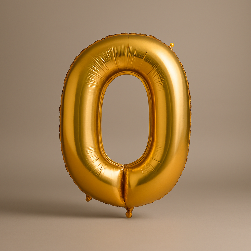 0 - Zahlen Ballon 100 cm
