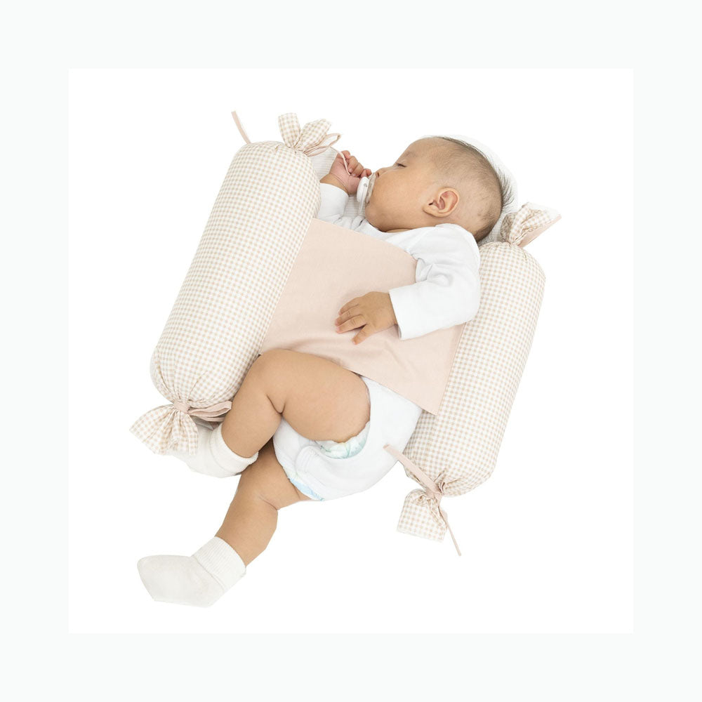 Baby Anti-Roll Keilkissen Fluffy Series - beige
