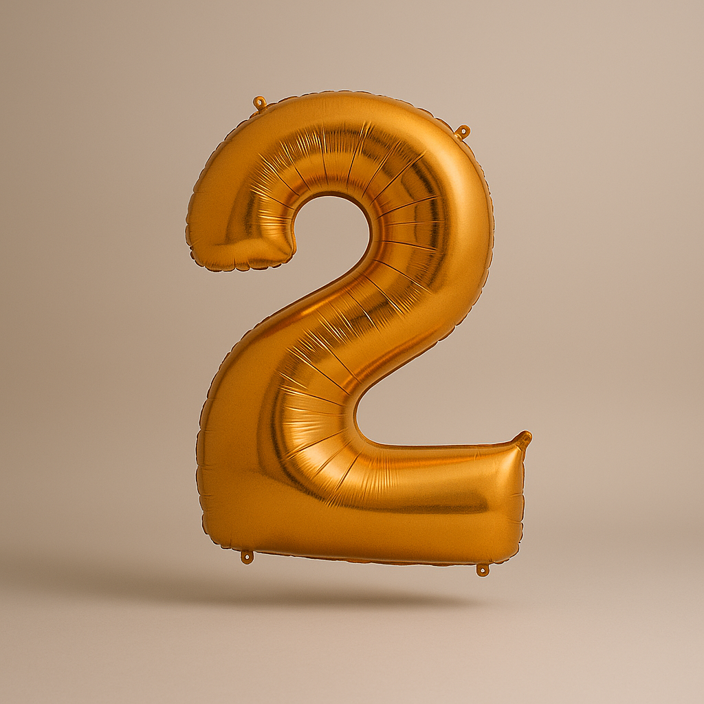 2 - Zahlen Ballon 100 cm
