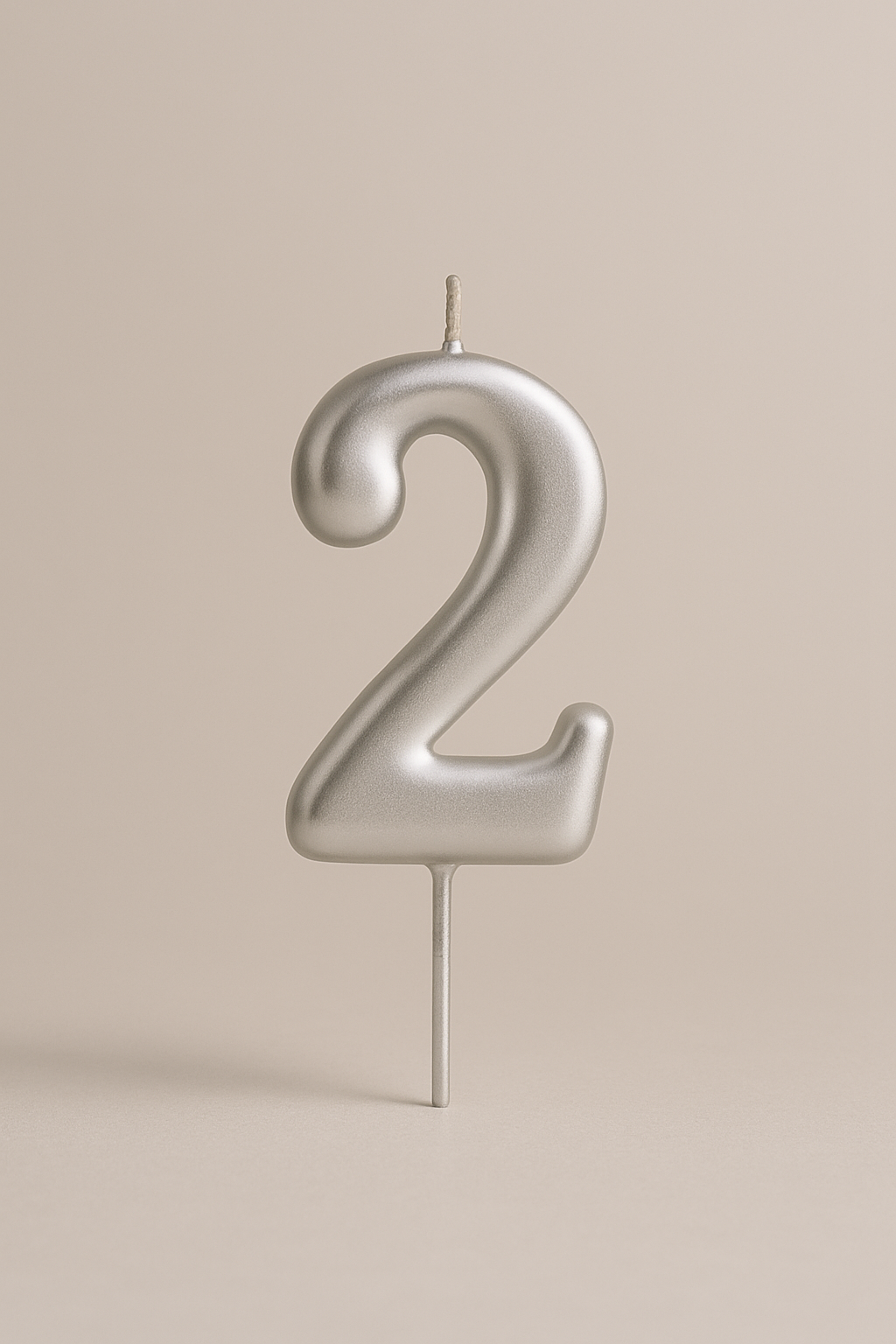2 - Zahlenkerzen 6.5cm