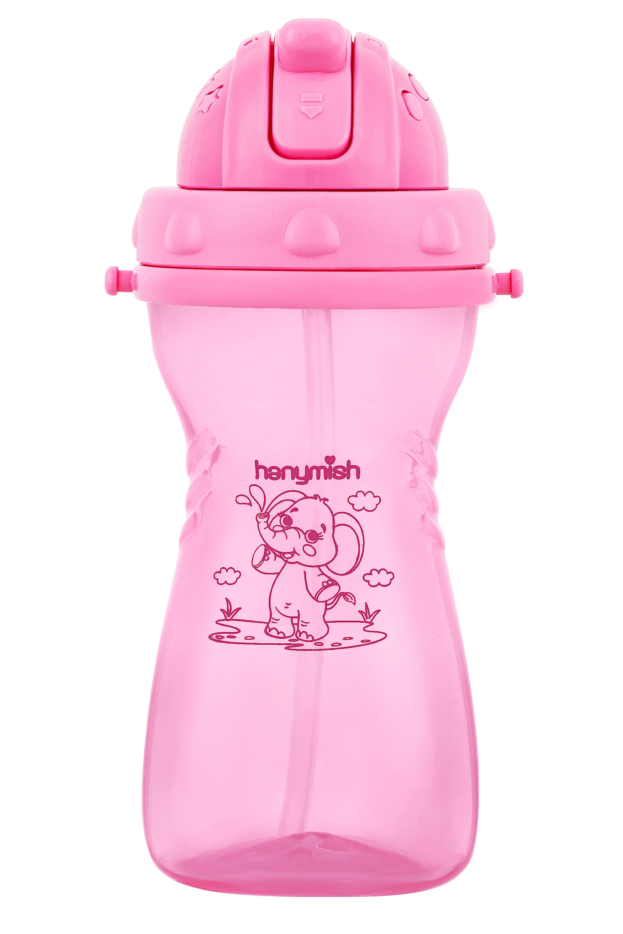 Praktische Trinkflasche 400 ml - pink