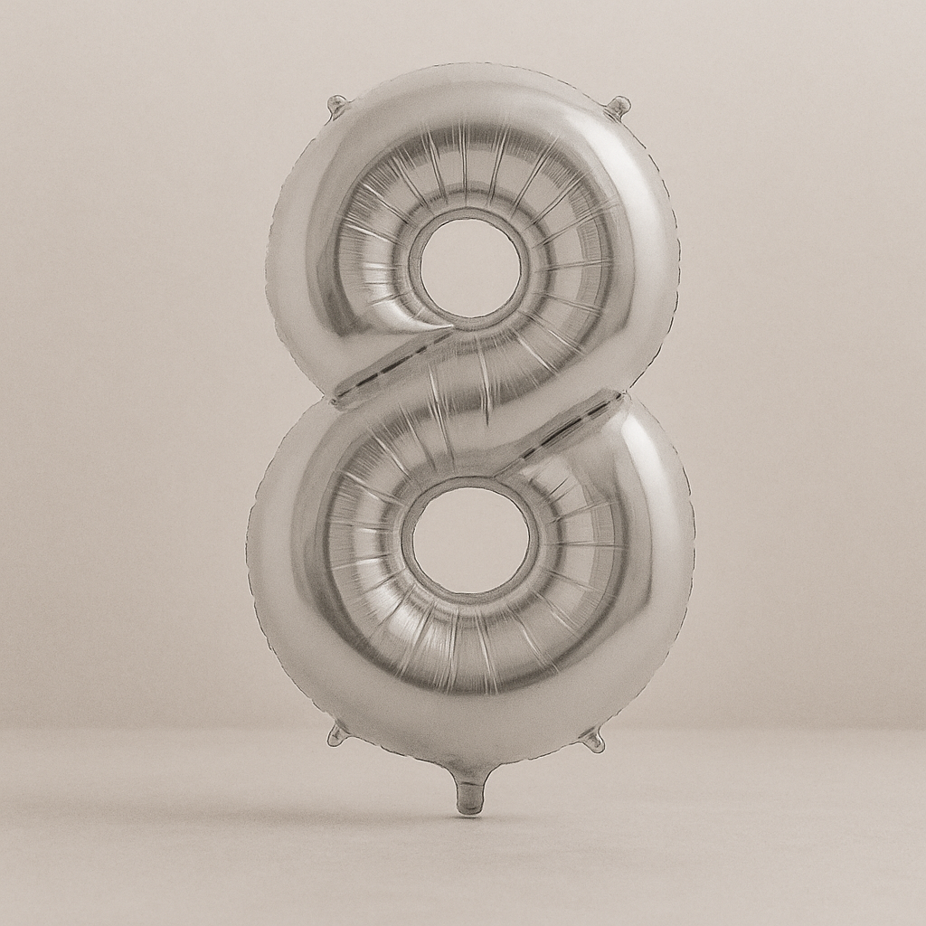 8 - Zahlen Ballon 100 cm