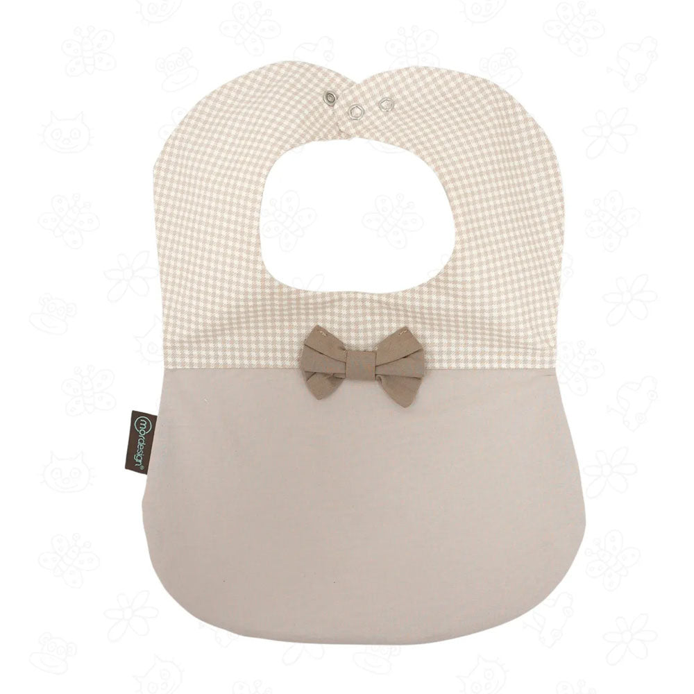 Mordesign Lätzchen Gingham Series - cappucino