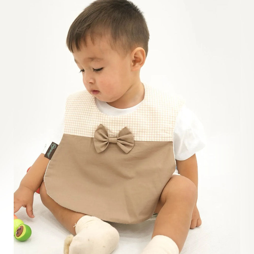 Mordesign Lätzchen Gingham Series - cappucino