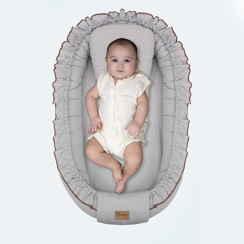 Babynest Morremix Ruffle Series - grau