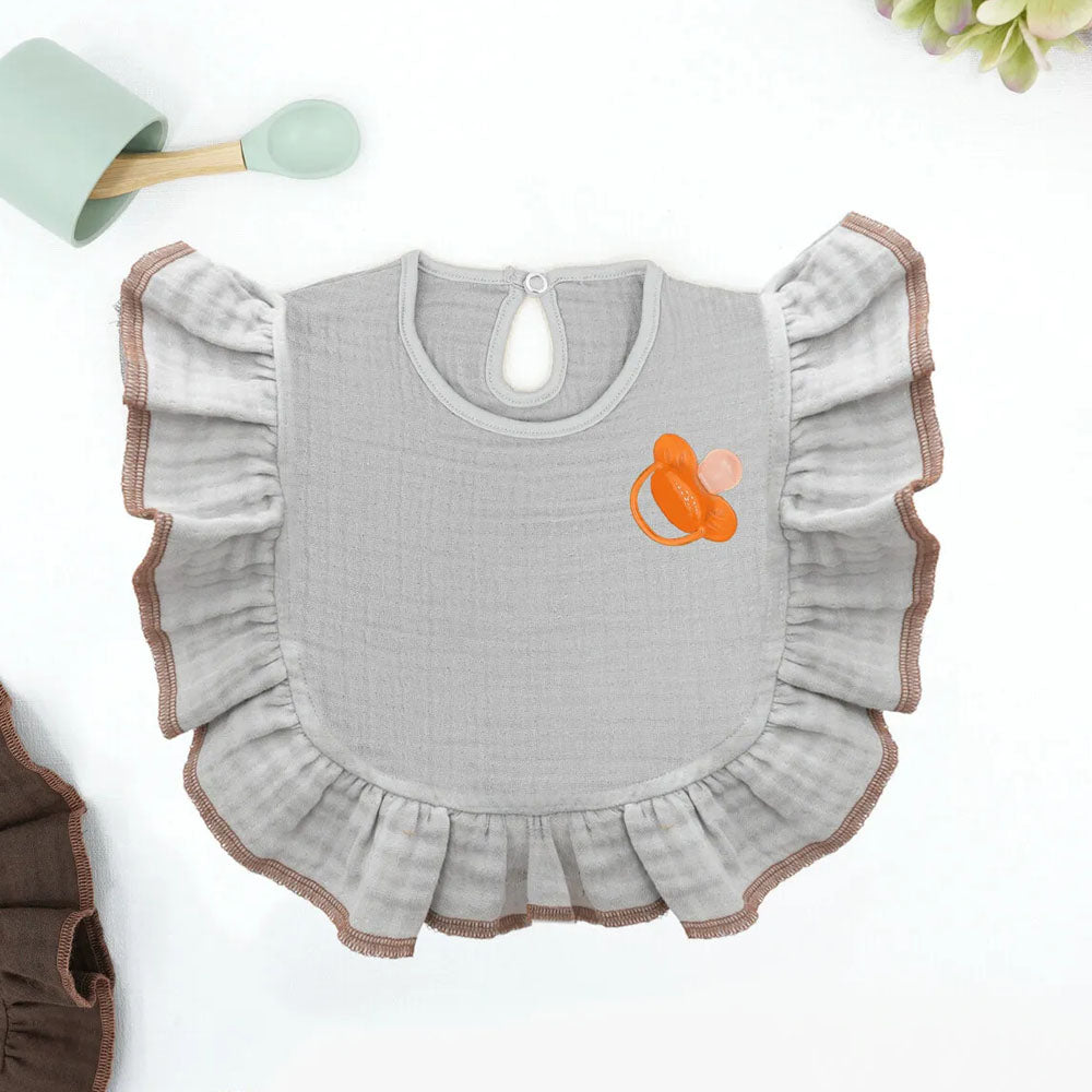 Lätzchen Ruffle Series - grau