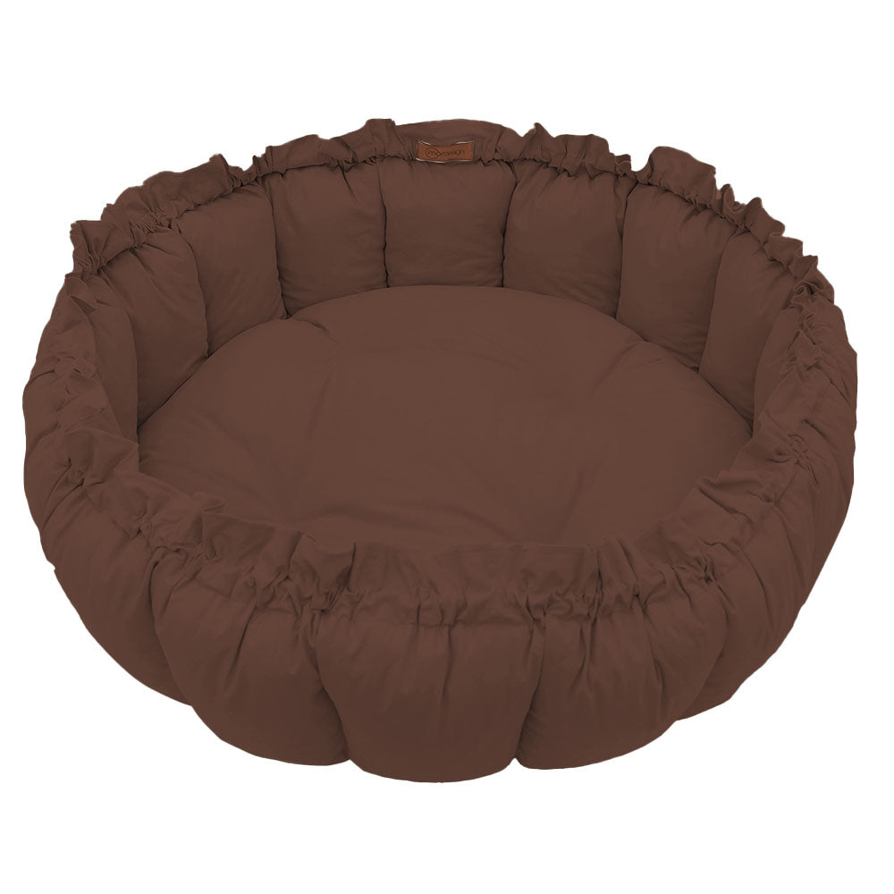 3-in-1 Babynest – Bloom Series | Nest, Spielmatte & Kuschelplatz - braun