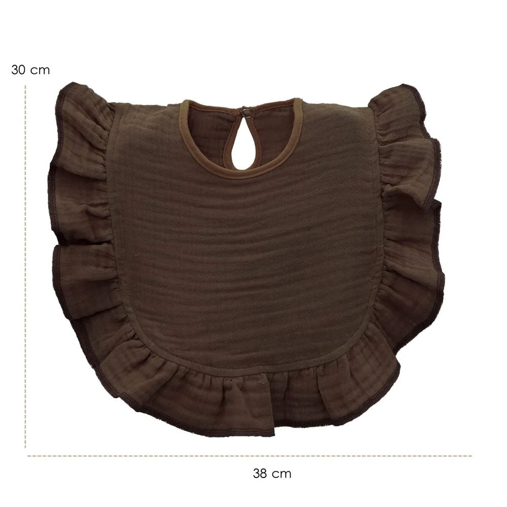 Lätzchen Ruffle Series - braun