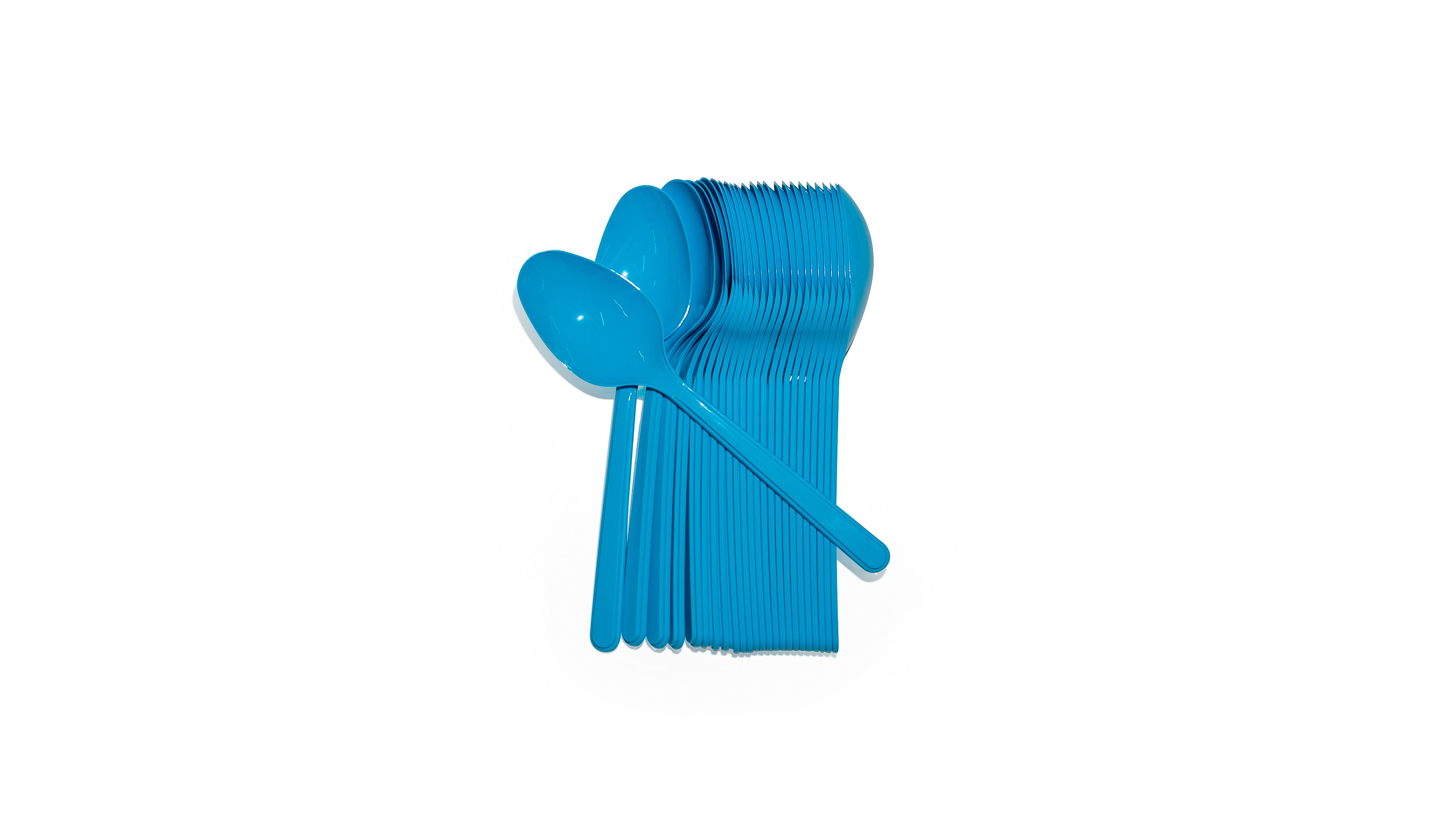 Plastiklöffel 25er Set - blau