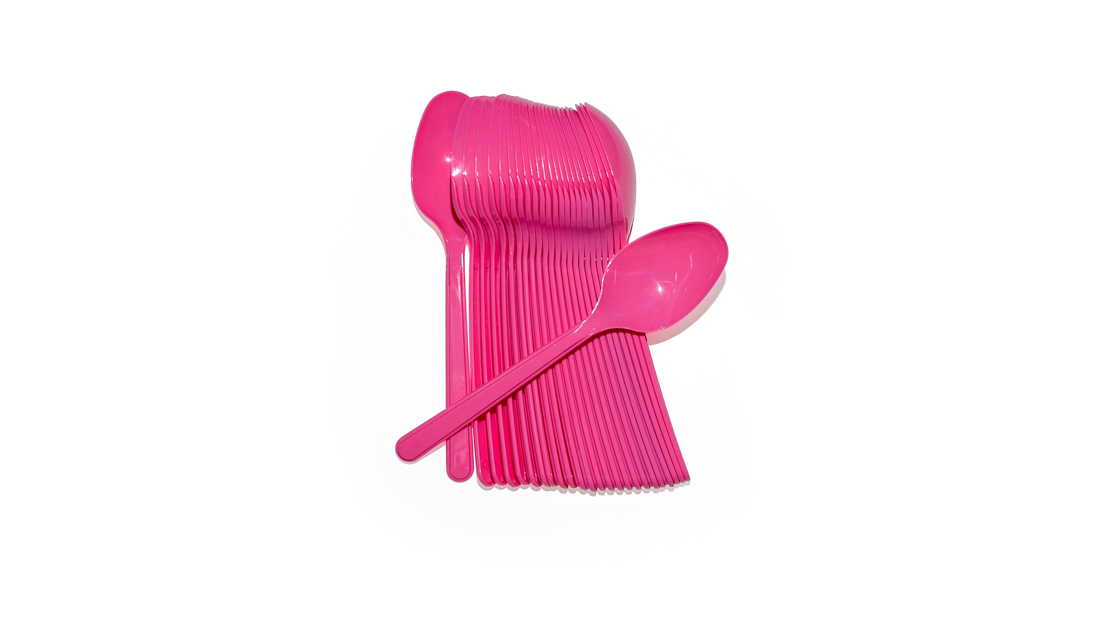 Plastiklöffel 25er Set - pink