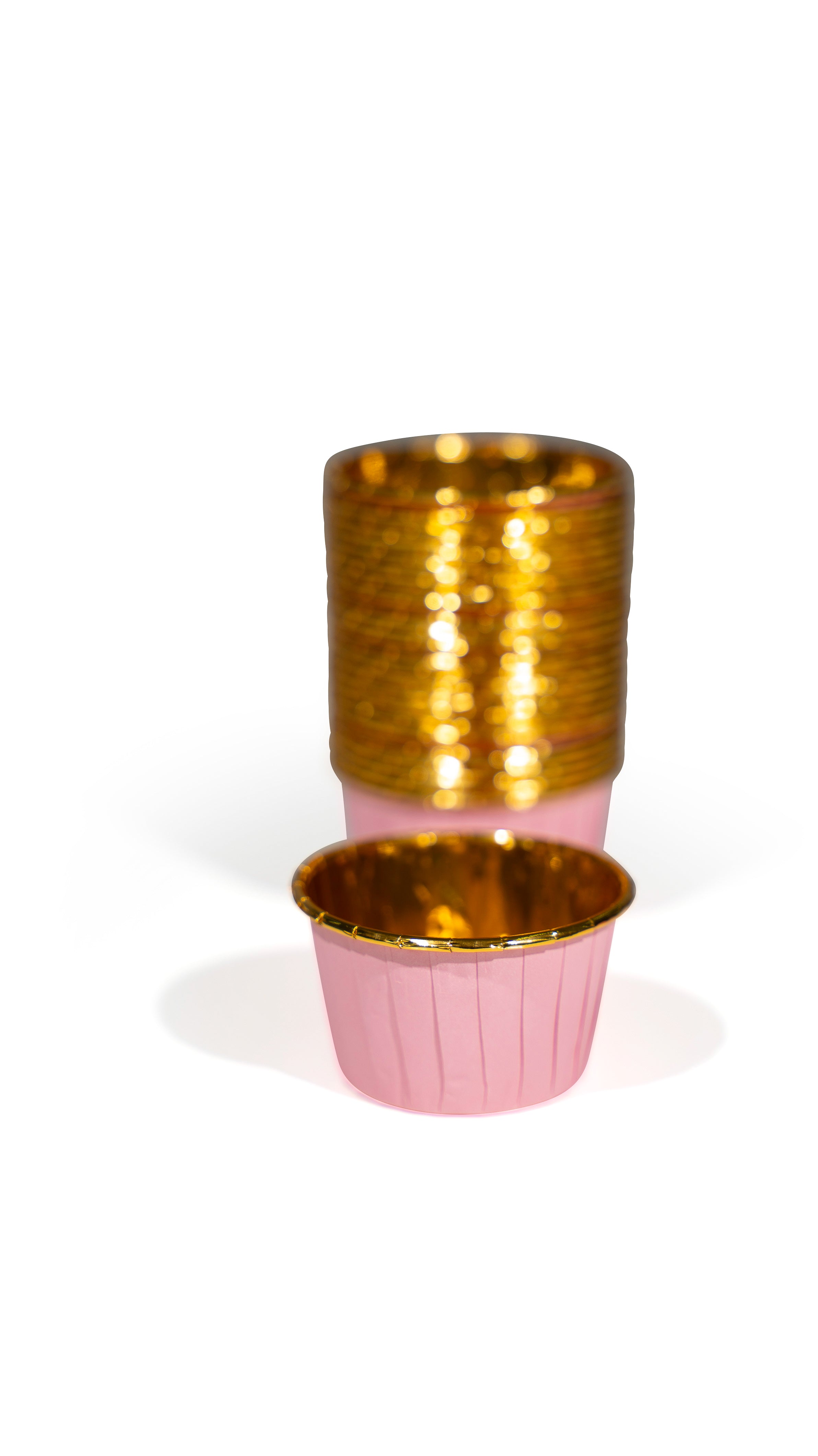 Cupcake Becher für Party 25er Set pink-Gold