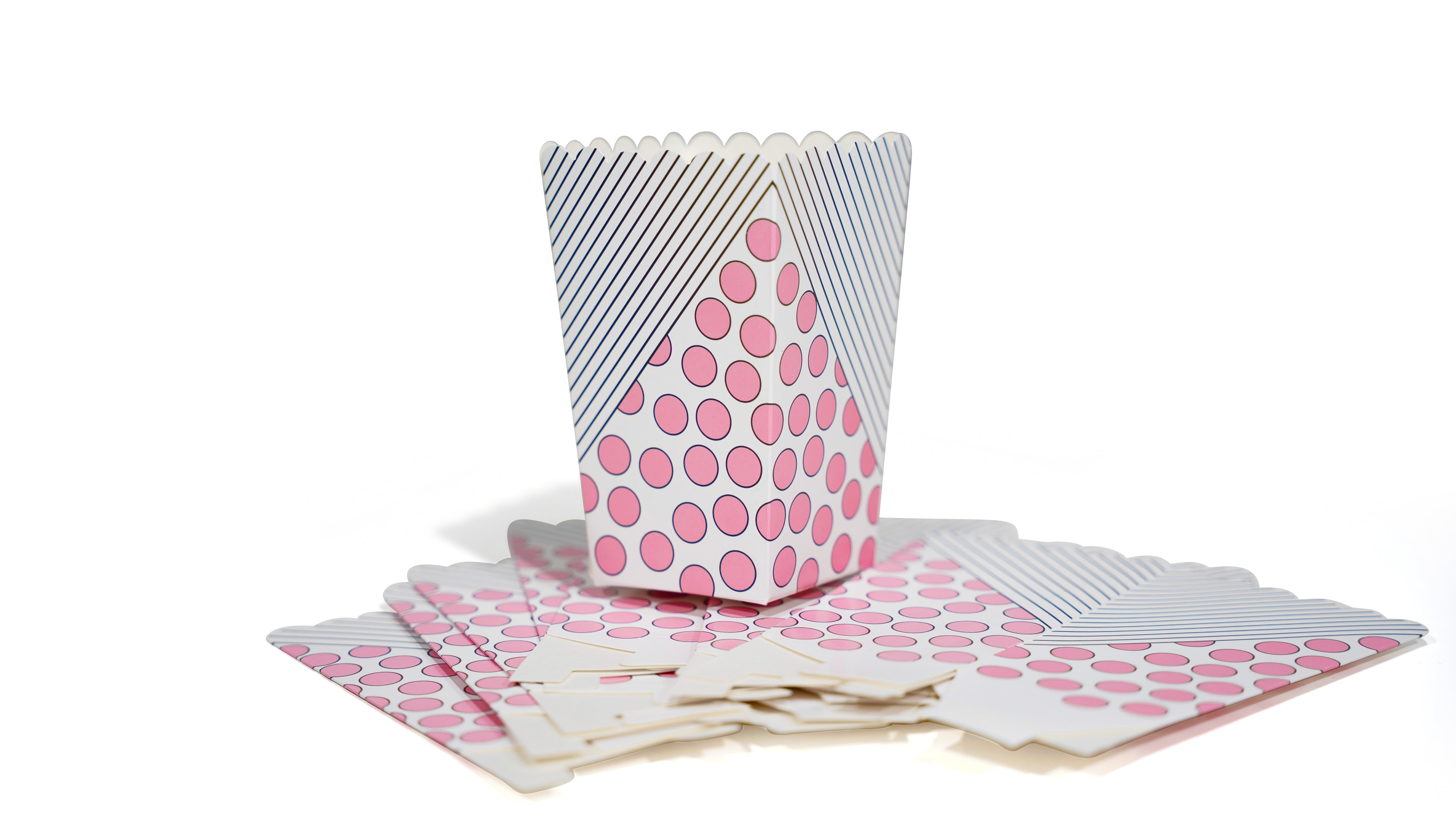 Popcorn Box für Geburtstagsparty - pink