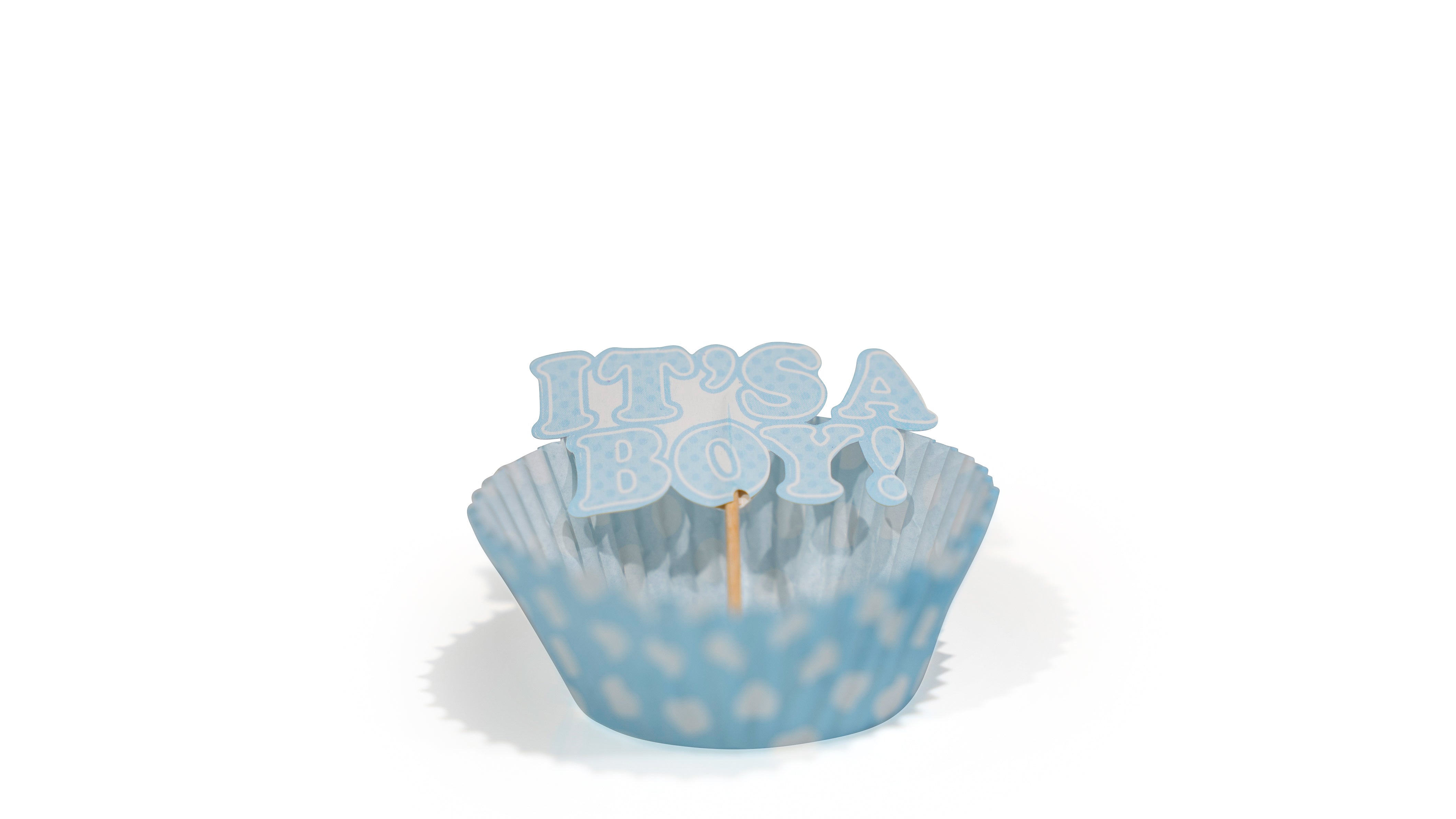 50er Set Cupcake Toppers Stiele - blau