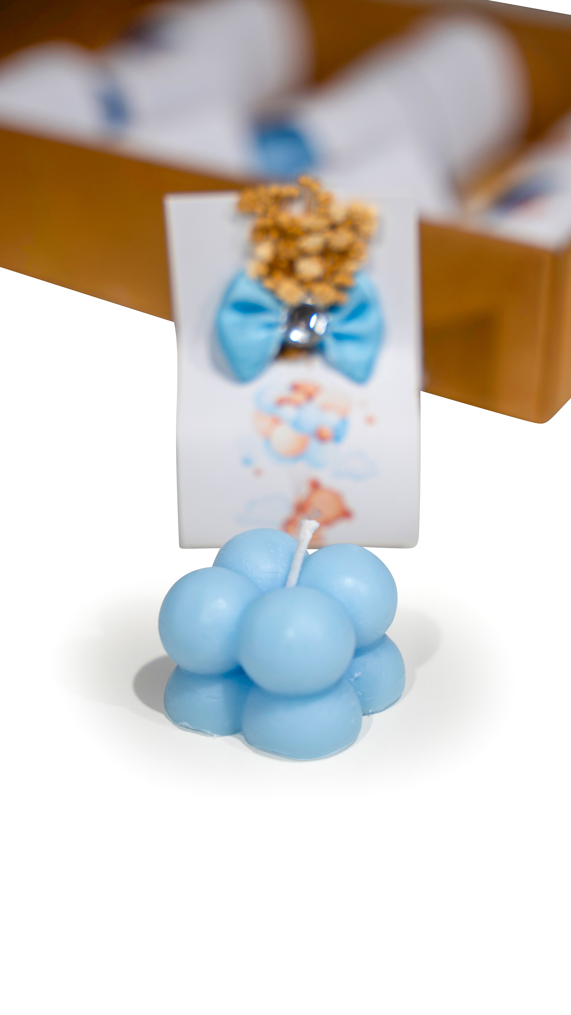Kerzen Geschenk für Party 12er Set - blau