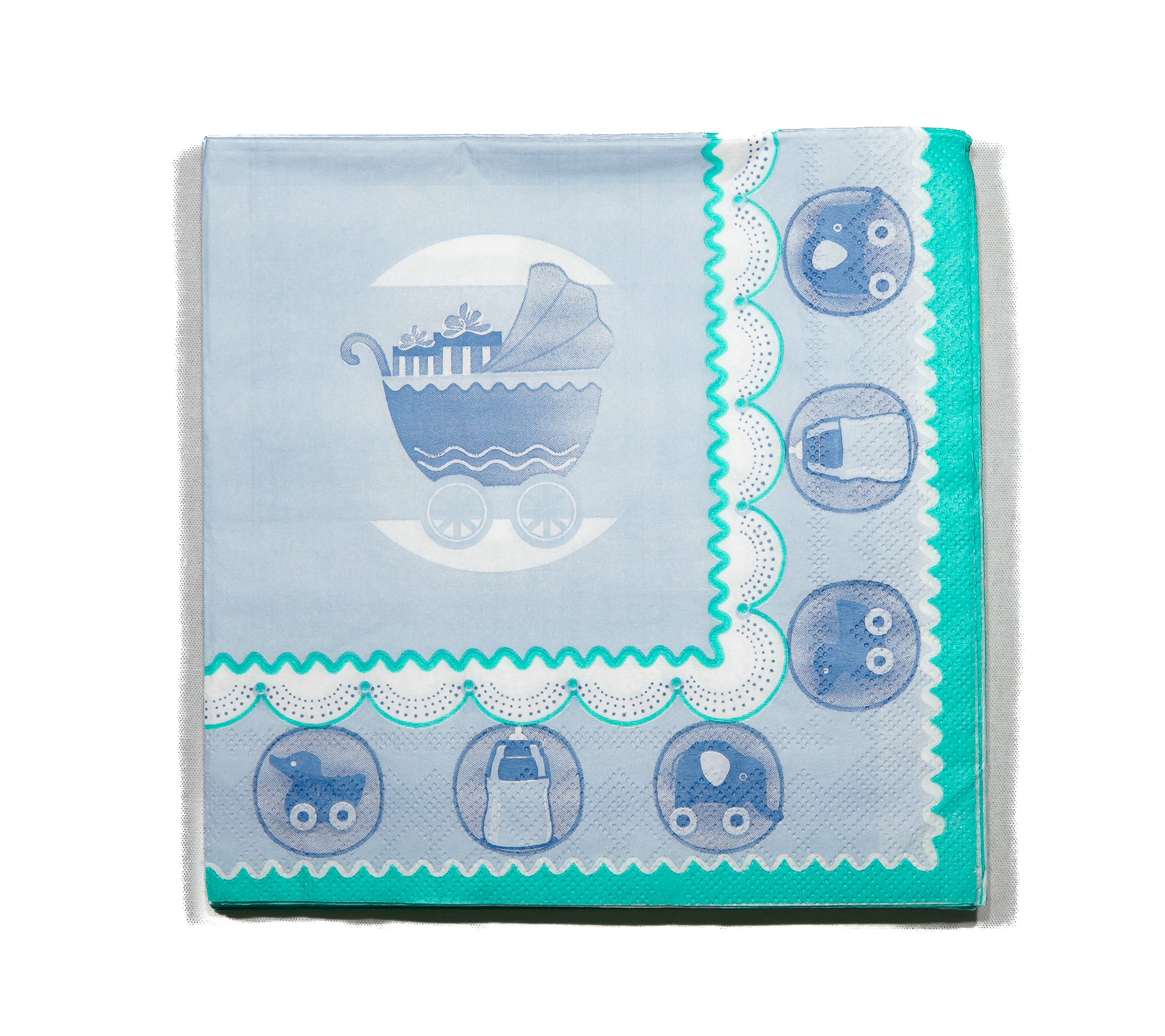 20er Set Serviette für Party - blau