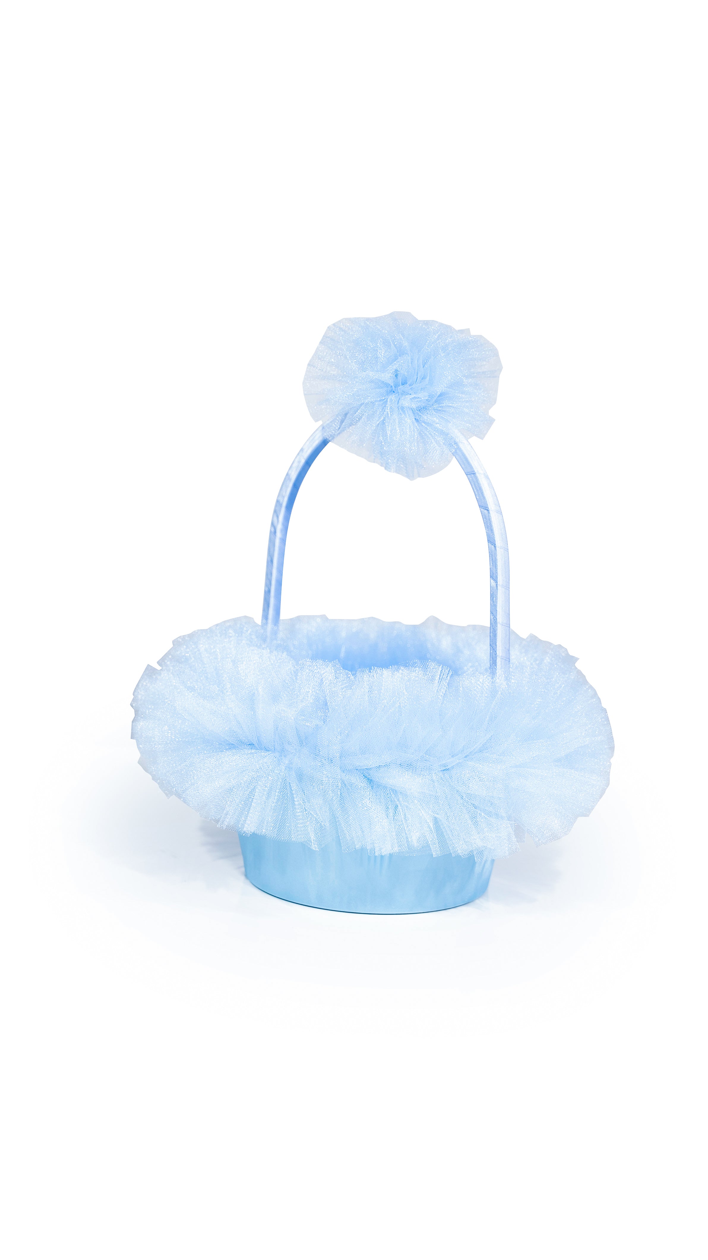 Korb für Baby Shower - blau