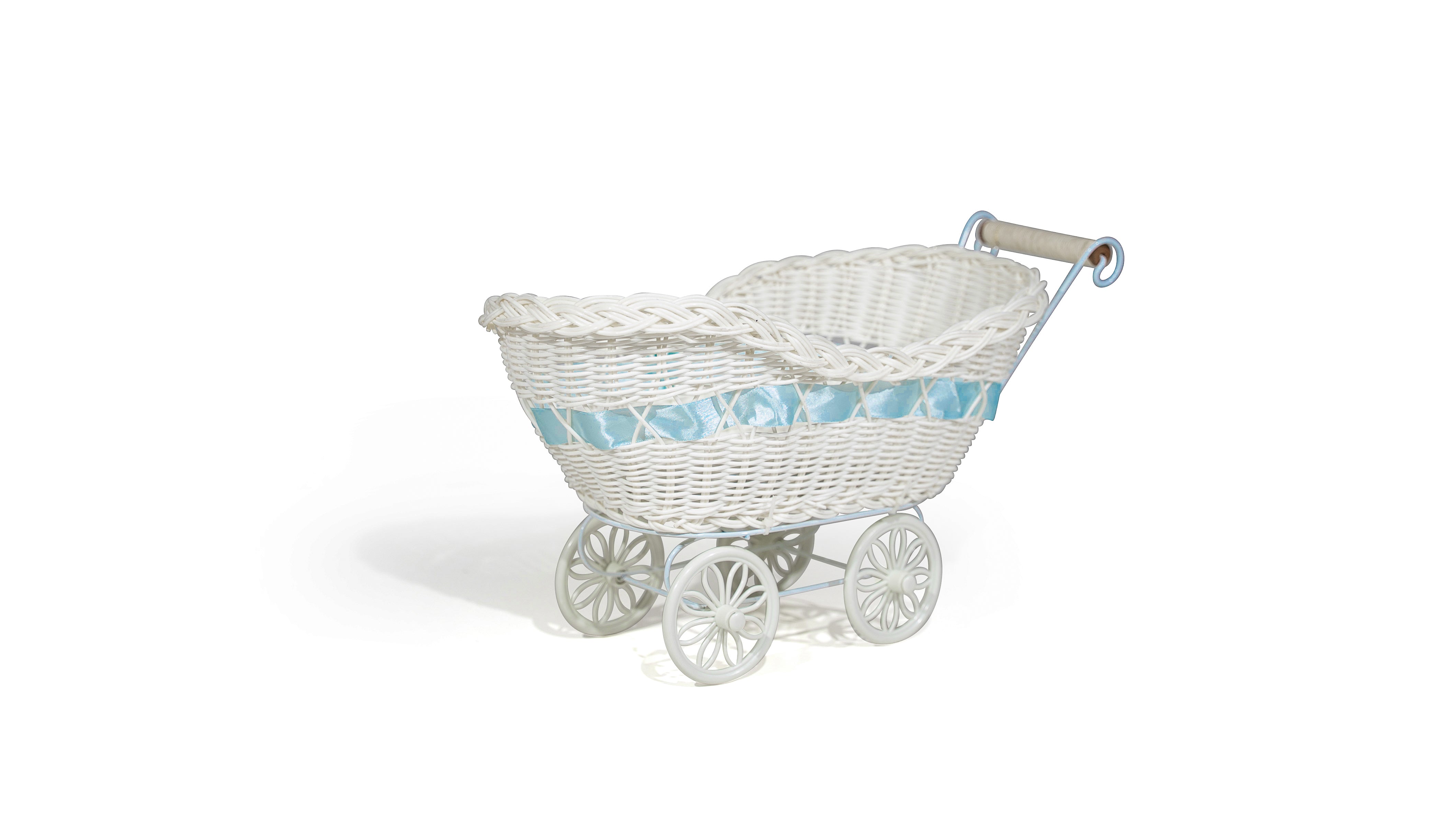 Mini-Kinderwagen für Babyparty - blau