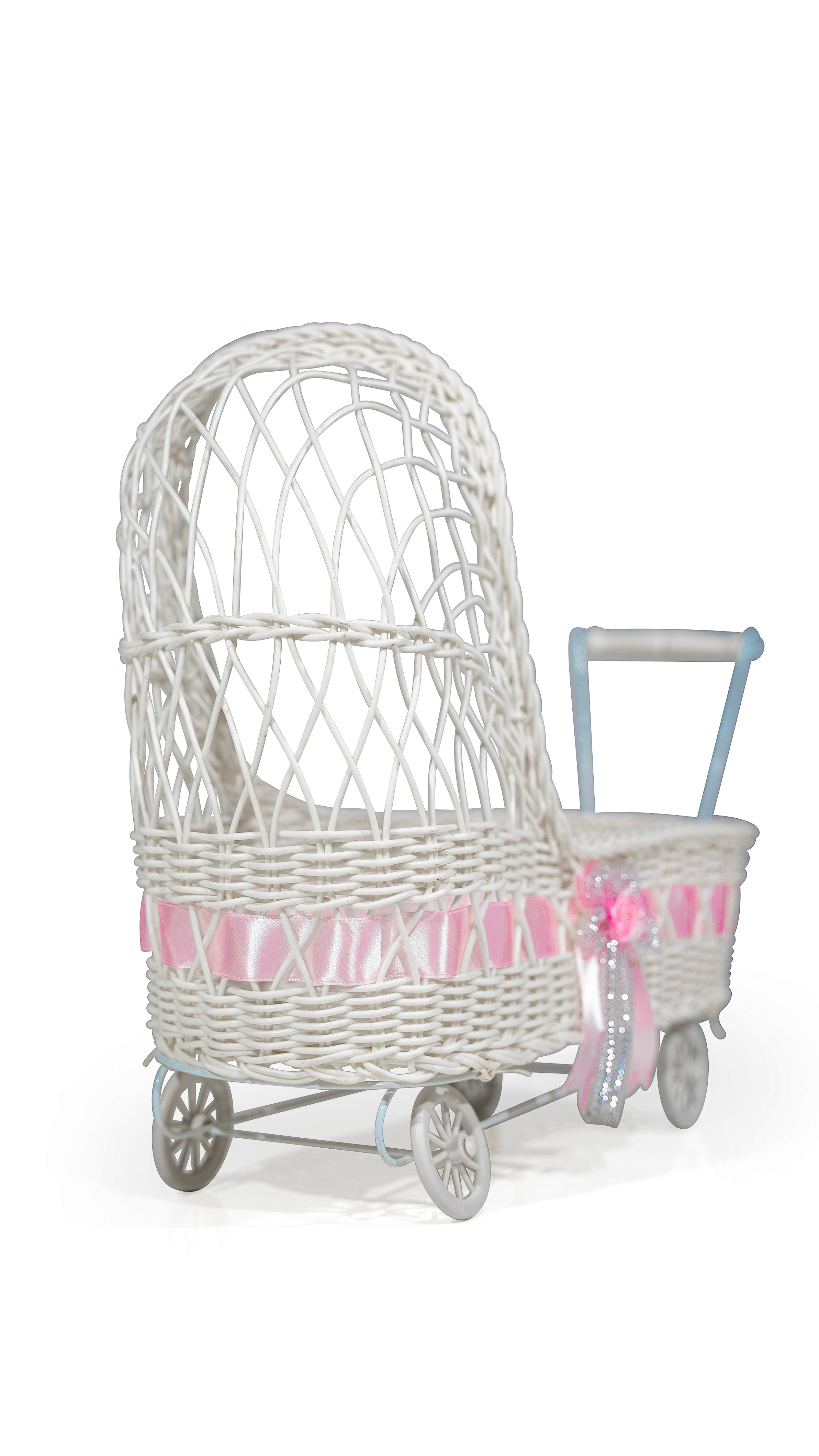 Mini-Kinderwagen für Babyparty - pink