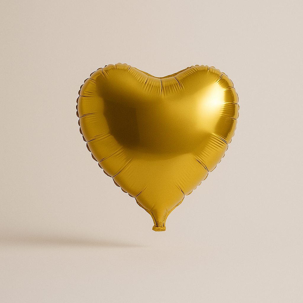 Herz Ballon Gold 45 cm