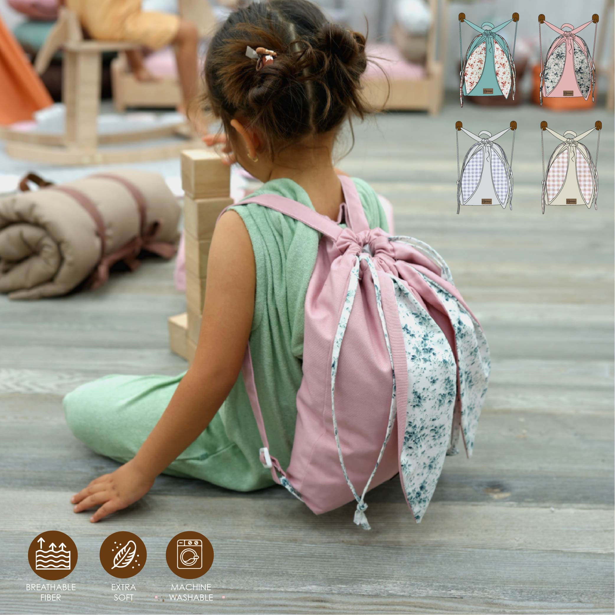 Babyrucksack Morbunny Series - pink