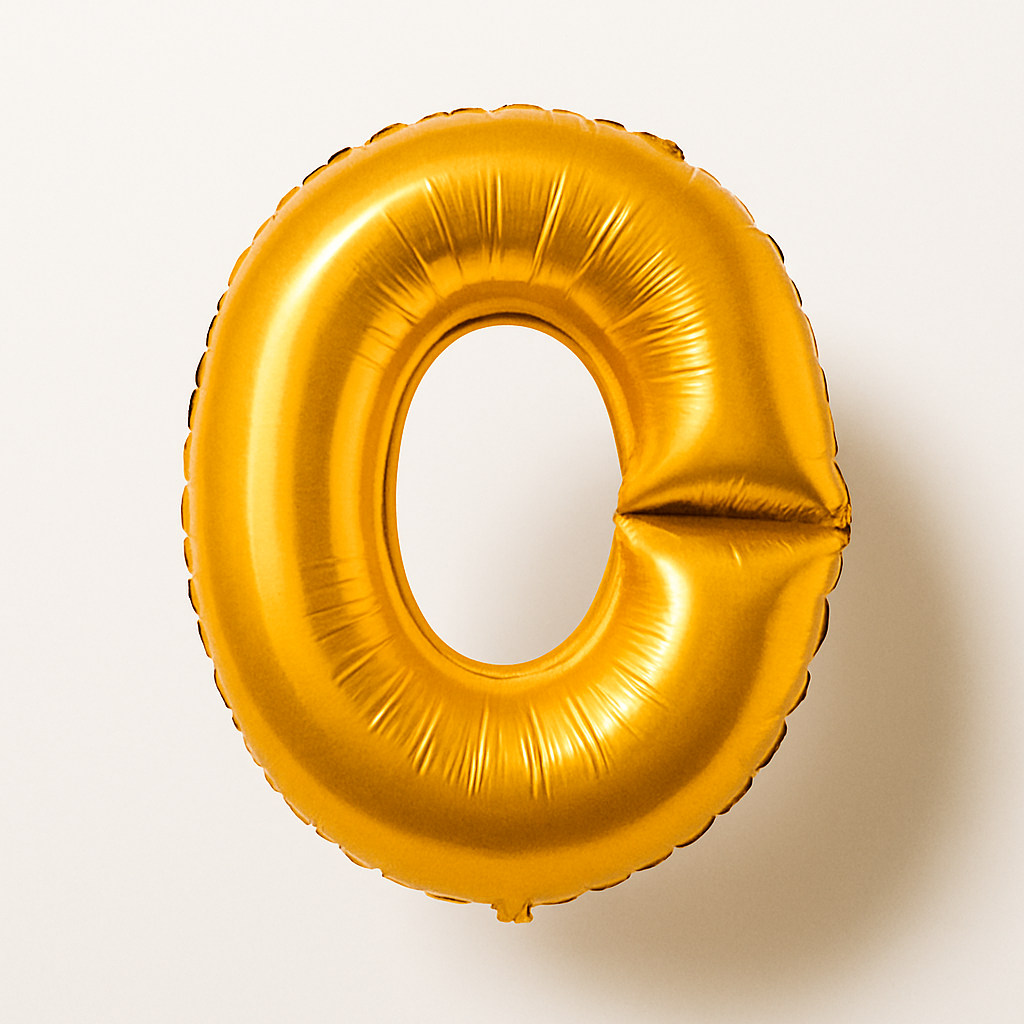 O - Buchstaben Ballon 100 cm