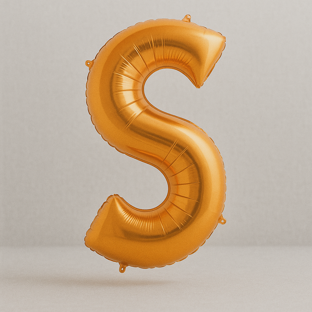 S - Buchstaben Ballon 100 cm