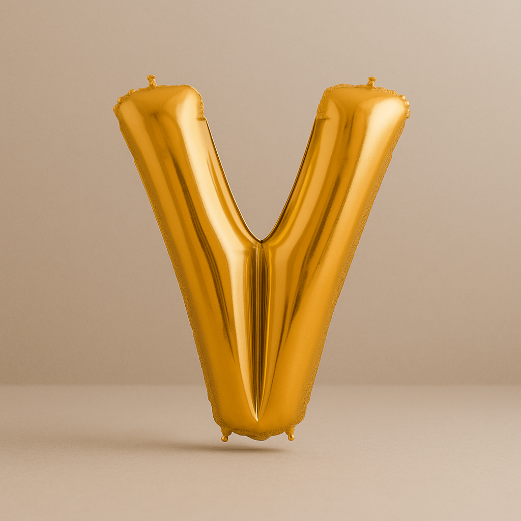 V - Buchstaben Ballon 100 cm
