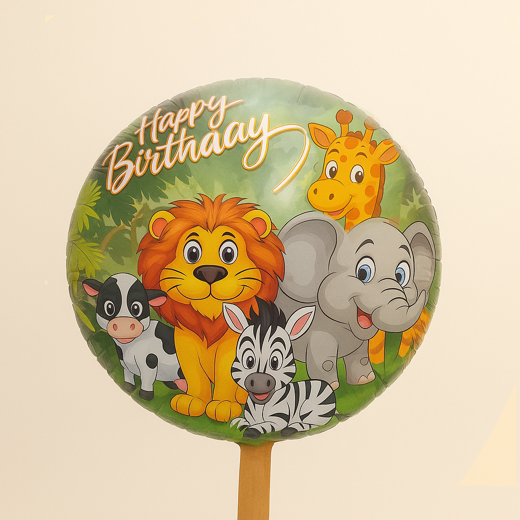Tierparty Ballon Rund 45 cm