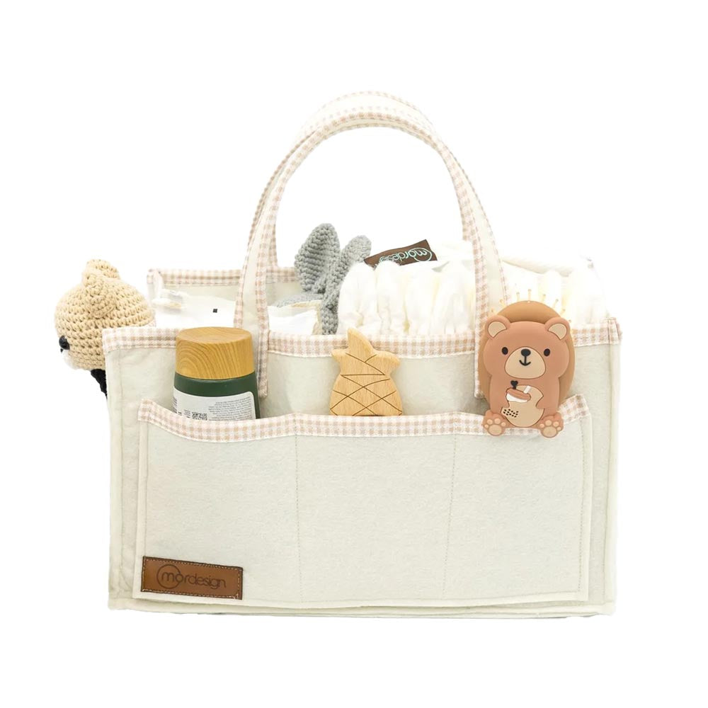 Tragbare Windel- & Pflegeaufbewahrung für Mutter & Kind - beige
