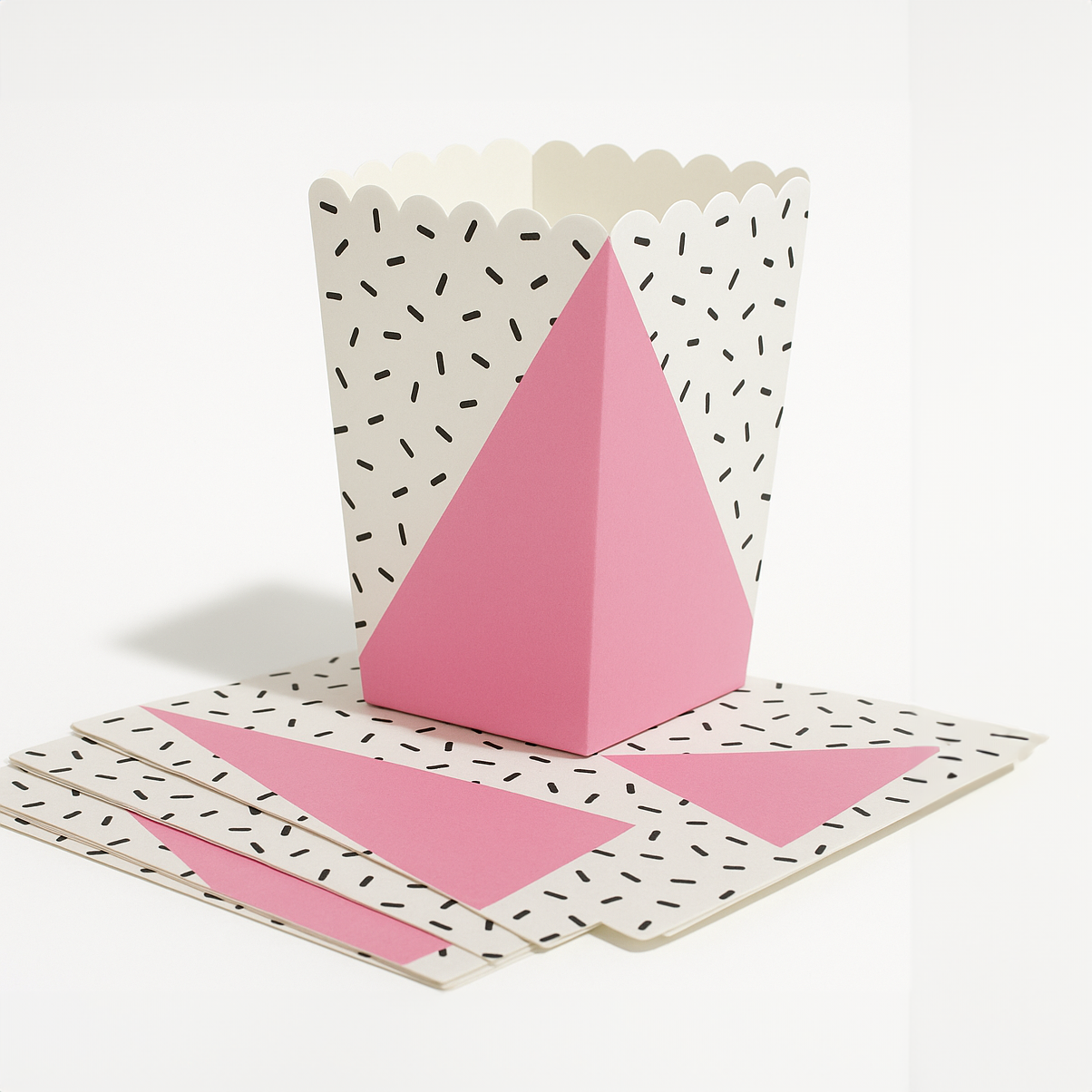 Popcorn Box für Geburtstagsparty - pink