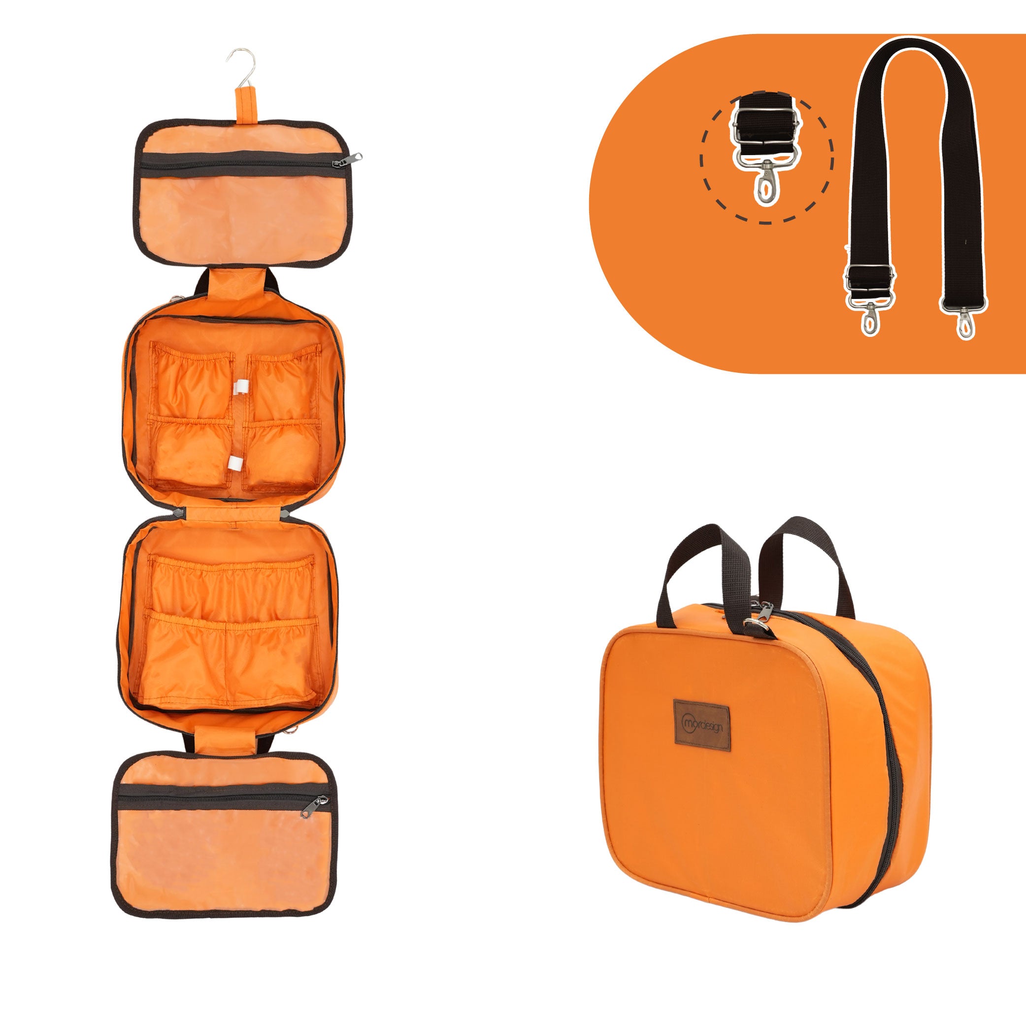 Gepäcktasche für Babys - orange