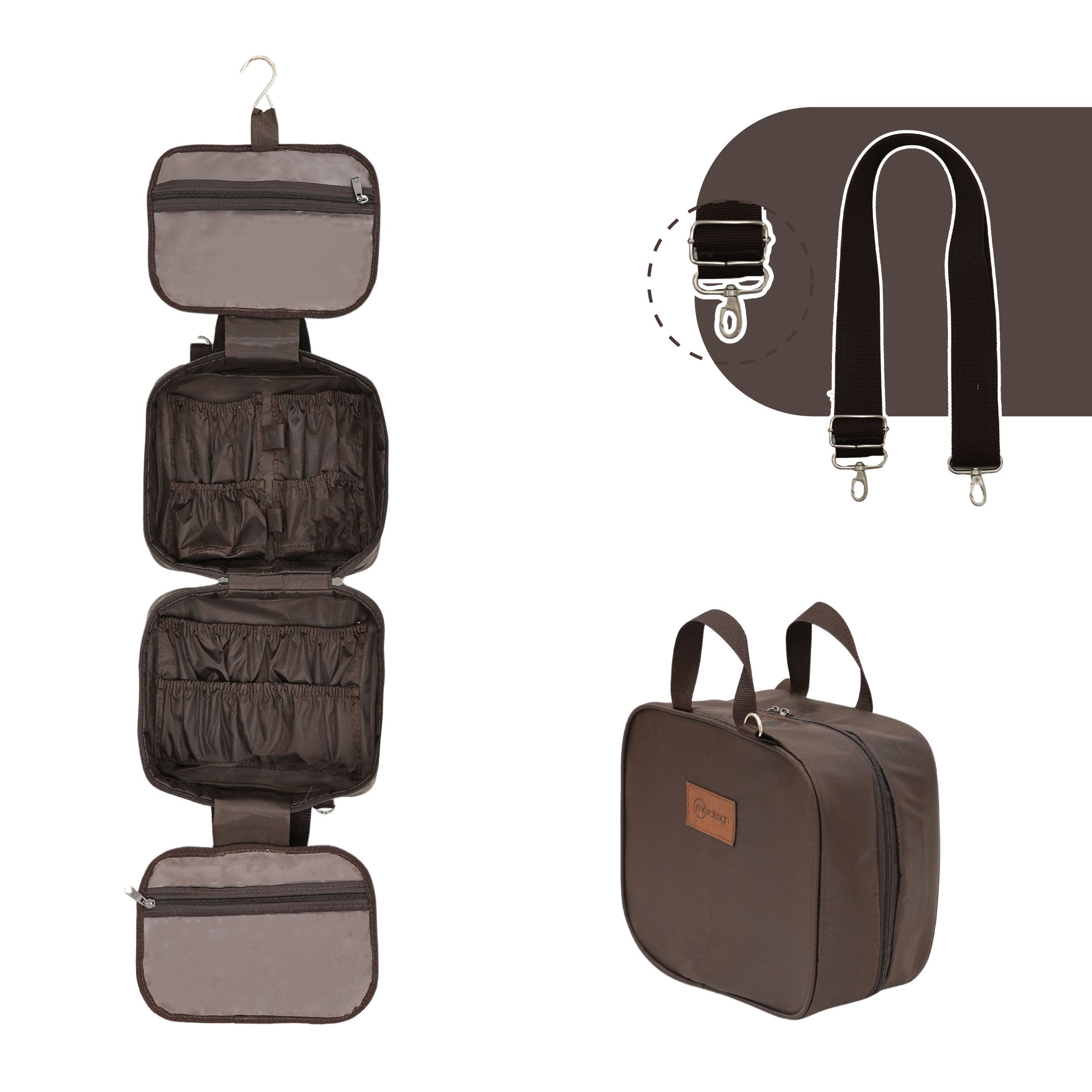 Gepäcktasche für Babys - braun